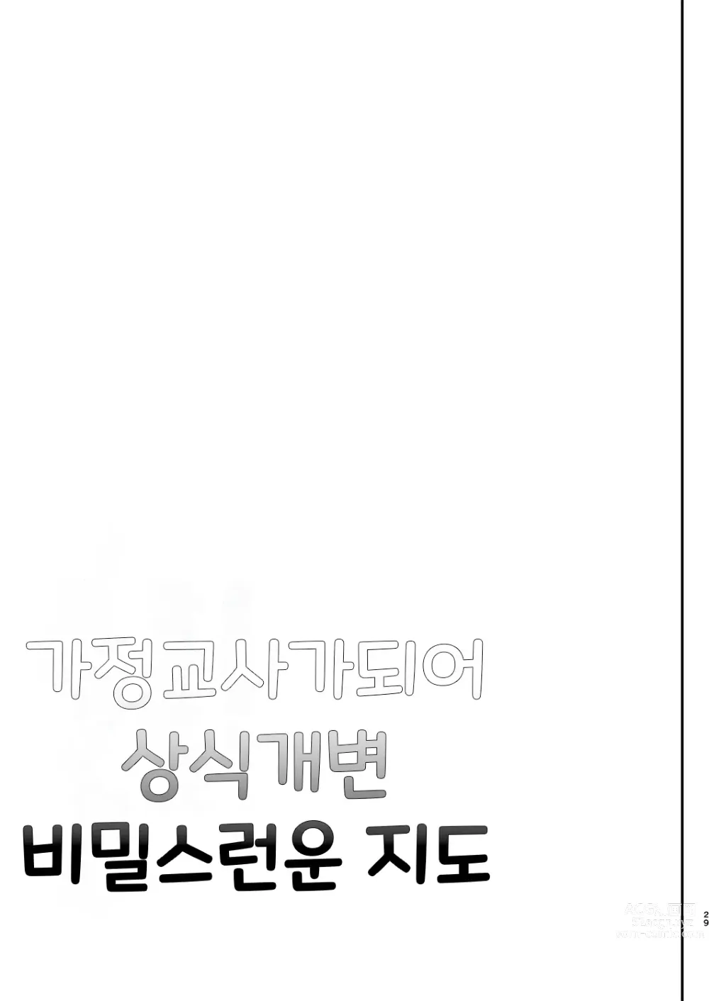 Page 30 of doujinshi 가정교사가 되어 상식개변 비밀스러운 지도