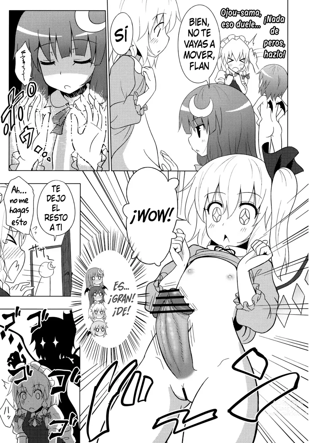 Page 5 of doujinshi Scarlet Devil Mansion Stories, Flandre X Sakuya X Remilia