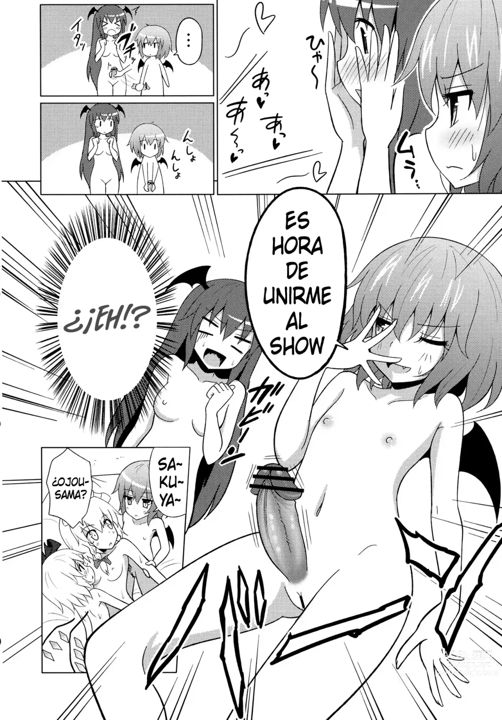 Page 10 of doujinshi Scarlet Devil Mansion Stories, Flandre X Sakuya X Remilia