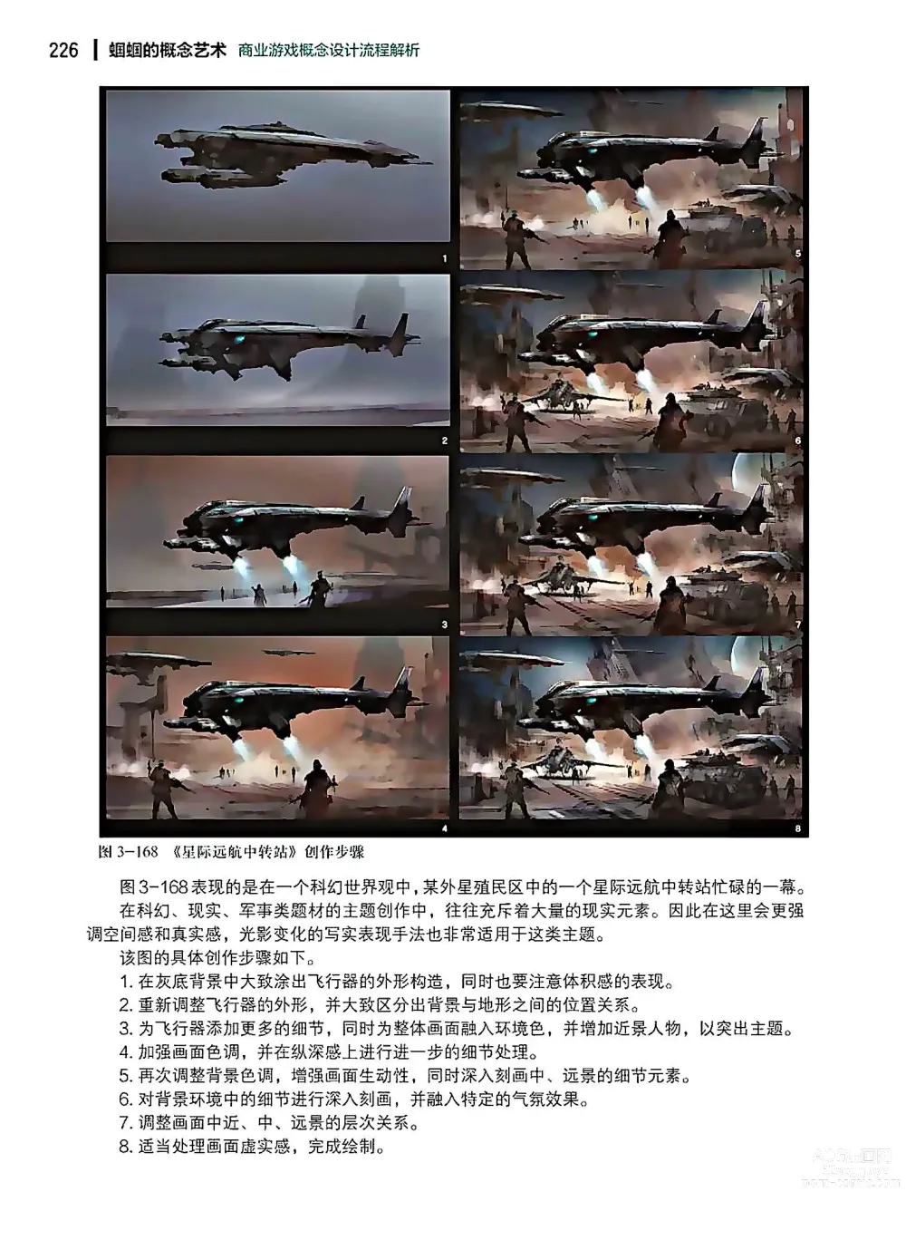 Page 227 of imageset 蝈蝈的概念艺术 商业游戏概念设计流程解析