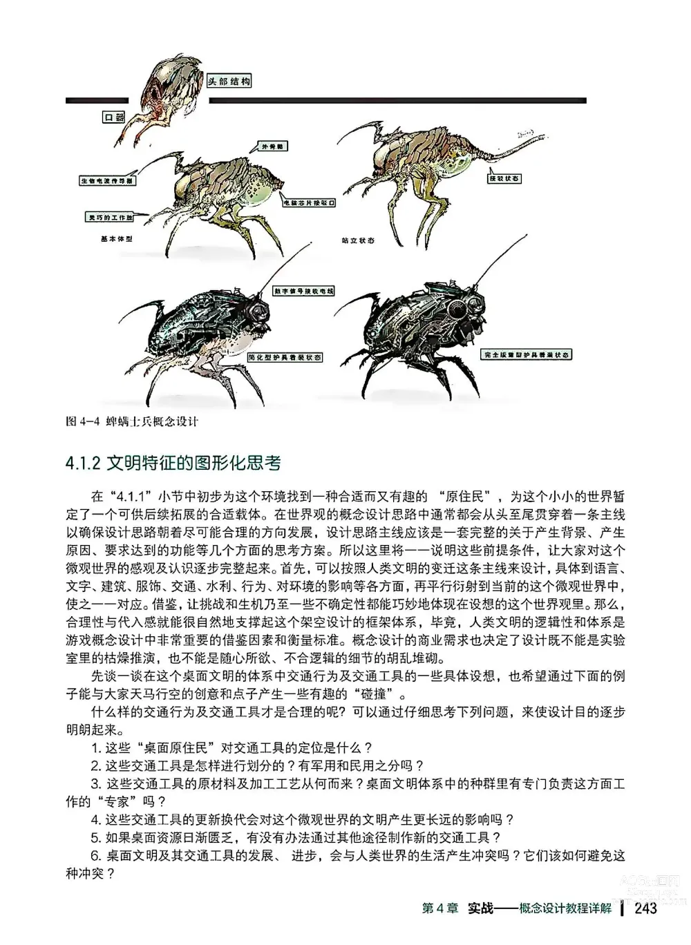 Page 244 of imageset 蝈蝈的概念艺术 商业游戏概念设计流程解析