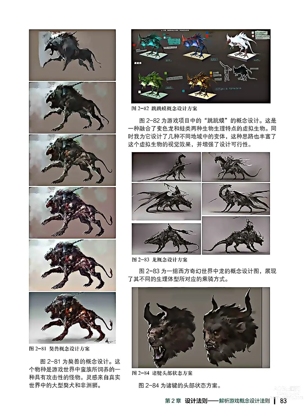 Page 84 of imageset 蝈蝈的概念艺术 商业游戏概念设计流程解析