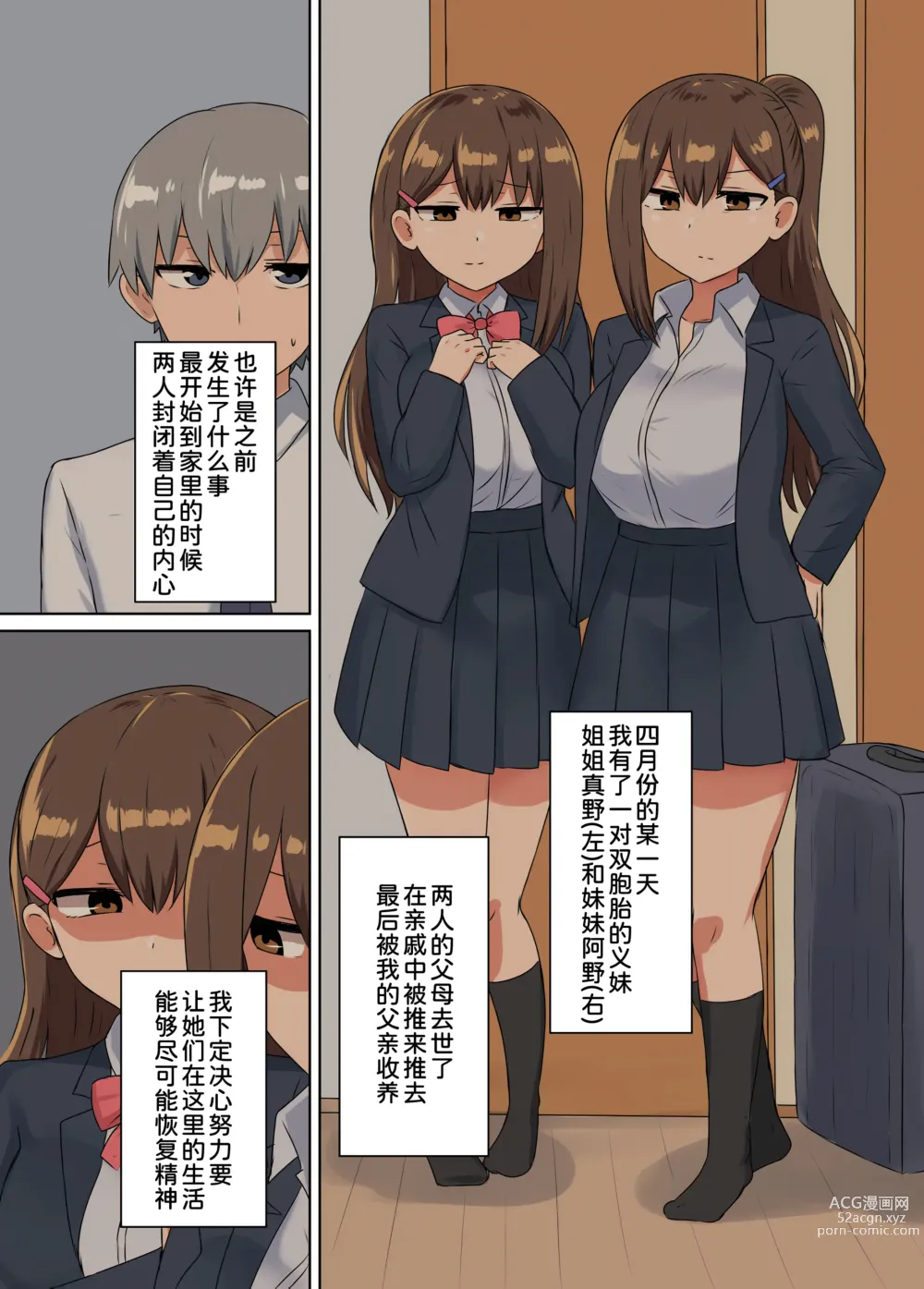 Page 4 of doujinshi Futago no Imouto-tachi ni Aisareru Hanashi