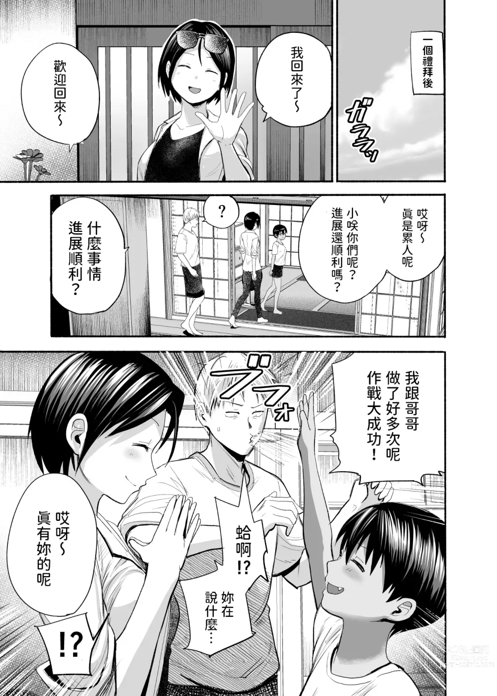 Page 30 of doujinshi Natsu no Shizuku ~Kasshoku no Itoko to 1-Shuukan~