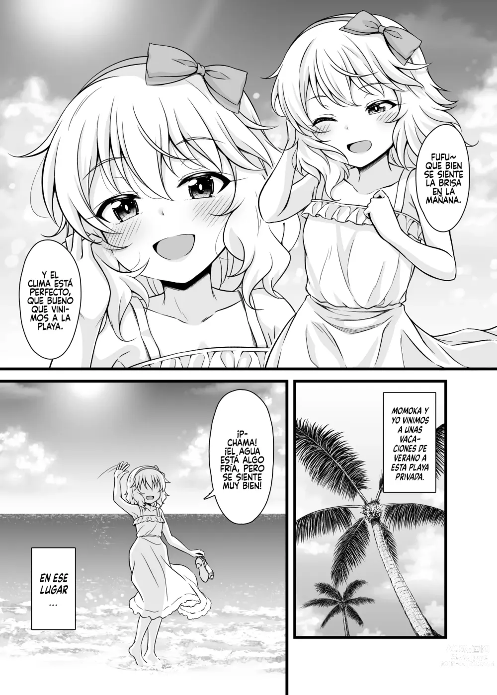 Page 2 of doujinshi Momoka to Futarikiri De Sugosu Ai No Private Island