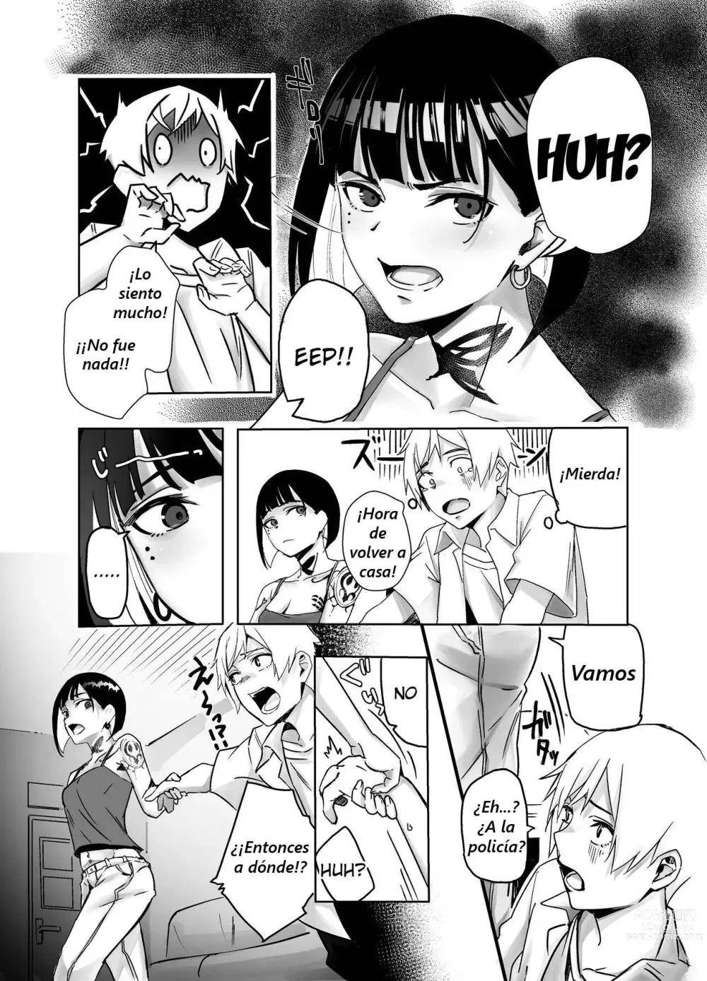 Page 5 of doujinshi Bar de Deatta Zenshin Tattoo no Onee-san to Icha Love Ecchi