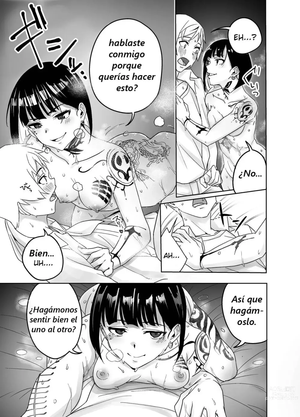 Page 7 of doujinshi Bar de Deatta Zenshin Tattoo no Onee-san to Icha Love Ecchi