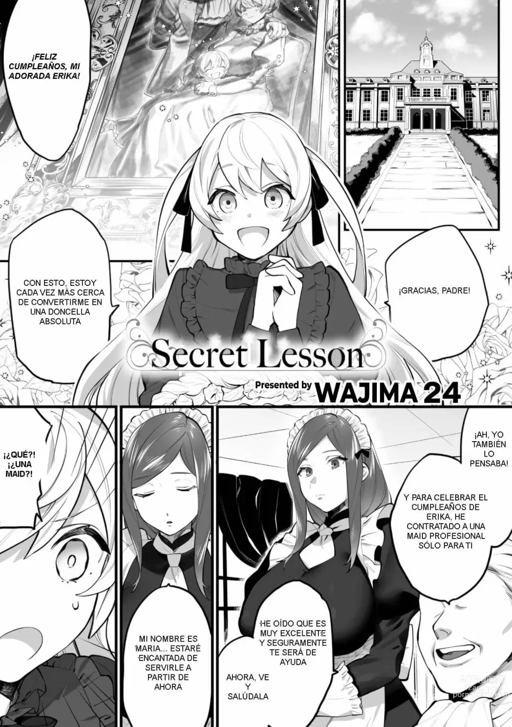 Page 1 of manga Secret Lesson