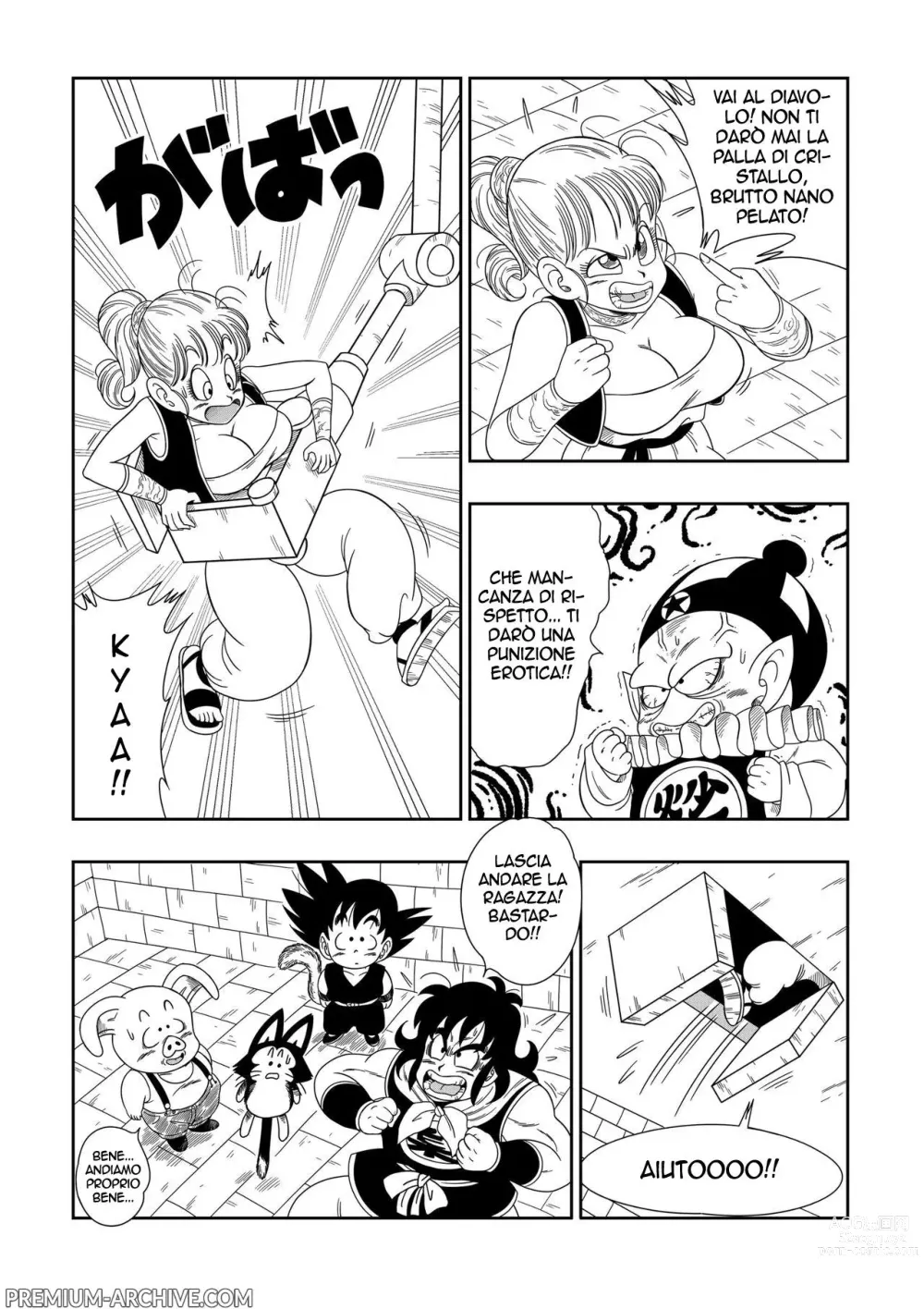 Page 4 of doujinshi Punizioni al Castello di Pilaf (decensored)