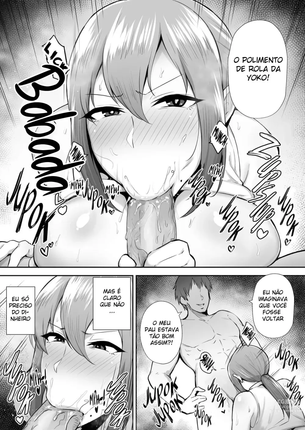 Page 23 of doujinshi Netorareta Bakunyuu Genki Zuma Youko -Kaji Daikou saki de Toshishita Celeb no Onaho Zuma ni Saremashita-