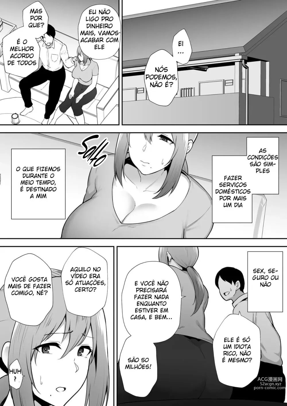 Page 44 of doujinshi Netorareta Bakunyuu Genki Zuma Youko -Kaji Daikou saki de Toshishita Celeb no Onaho Zuma ni Saremashita-