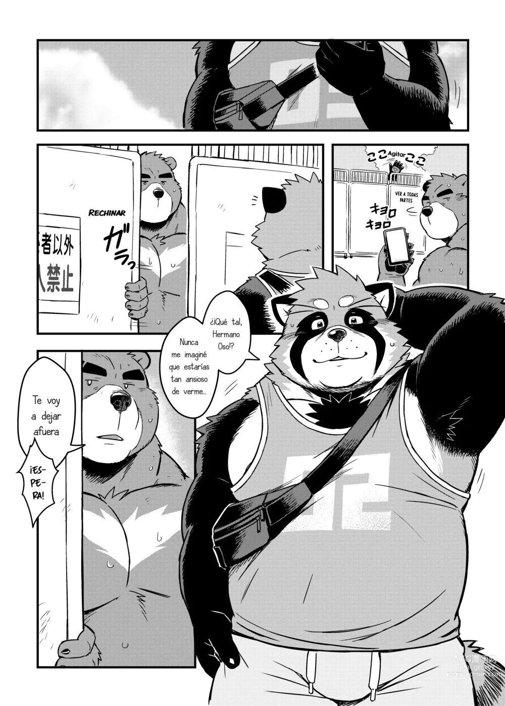 Page 7 of doujinshi Kuma-ani Koujichuu - El Hermano Oso en la Obra