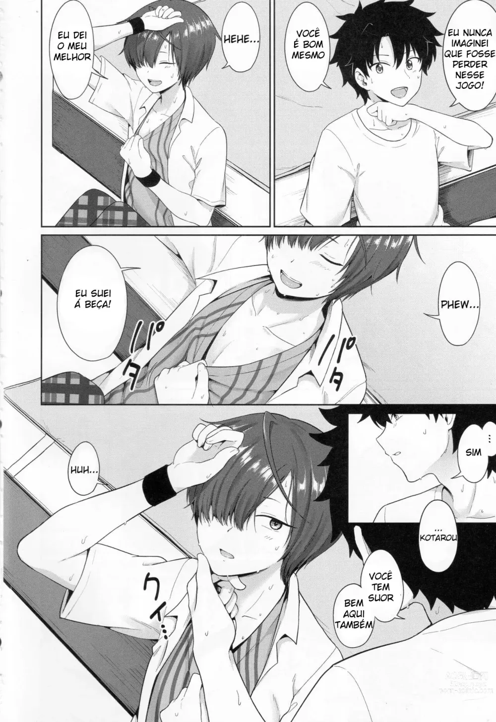 Page 4 of doujinshi Natsu, Asedaku no Kouhai to