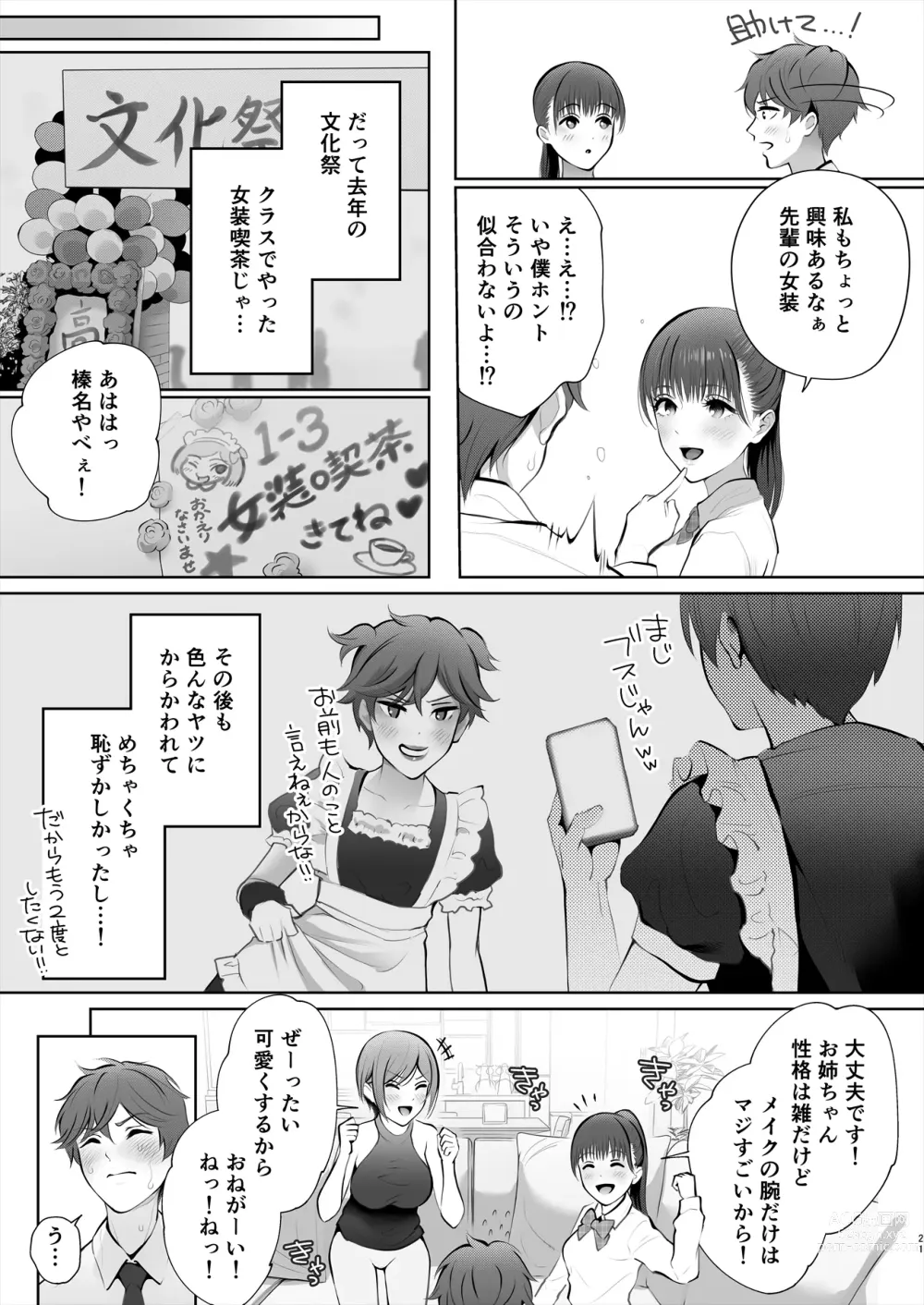 Page 22 of doujinshi Kyou wa Kareshi de, Ashita wa Kanojo