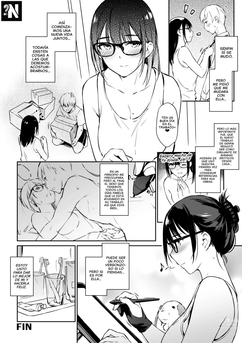 Page 26 of doujinshi Simulación Sexual con mi Senpai quien no puede Comunicarse