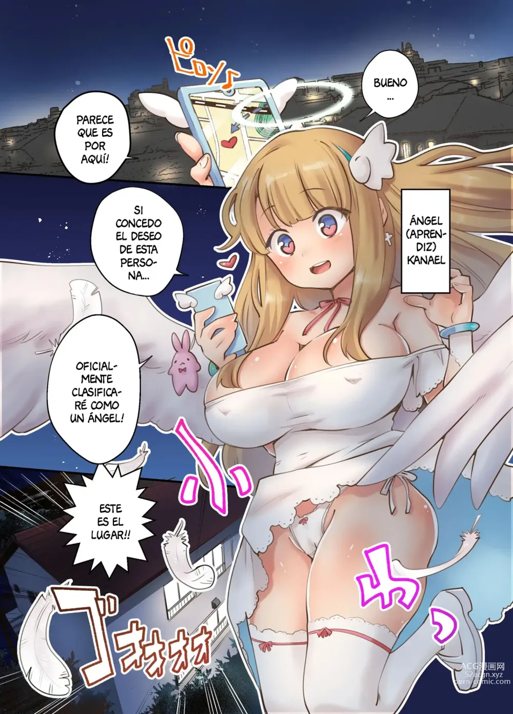 Page 2 of doujinshi Llamé a un servicio a domicilio y una inocente ángel con cara de niña y grandes tetas se me acercó