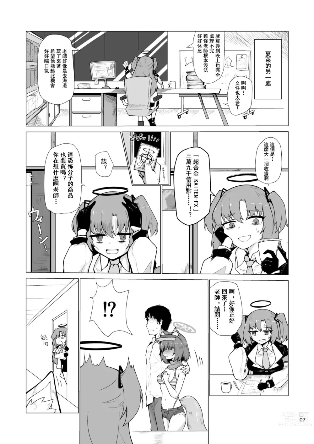 Page 9 of doujinshi Kivotos Saikou no Ninja to Sugosu Futarikiri no Kaki Kyuuka