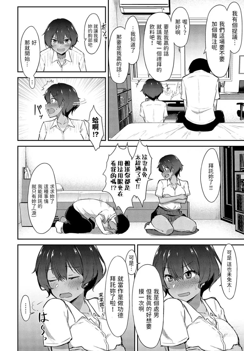 Page 4 of manga Otoko Tomodachi Mitai na Onna Tomodachi ni Oppai o Momasete Morau Hanashi