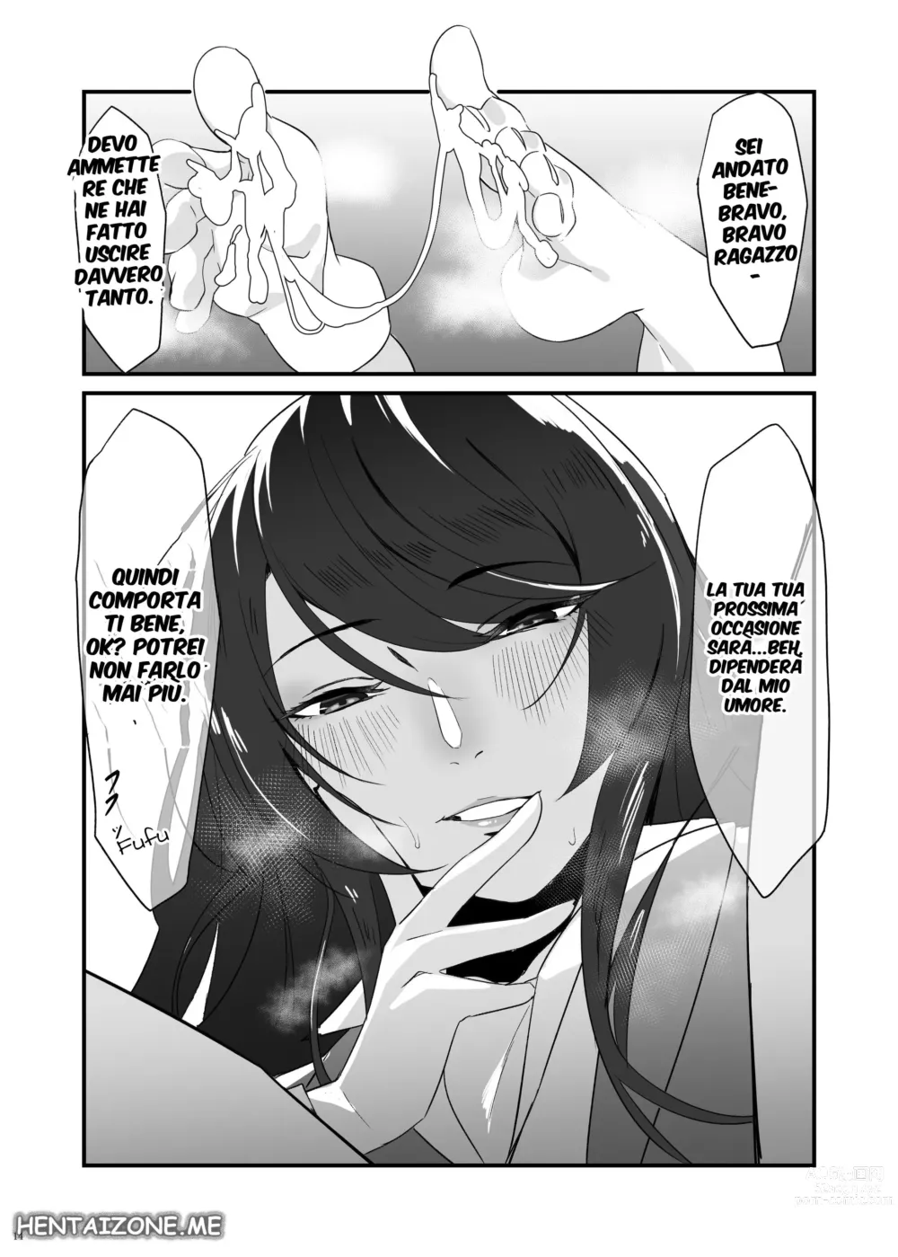 Page 14 of doujinshi I Piedi della Sensei