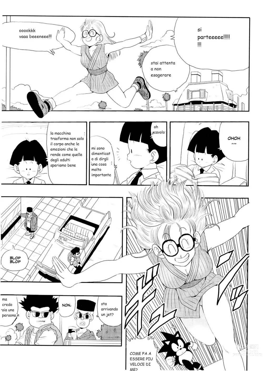 Page 4 of doujinshi la scoperta di arale