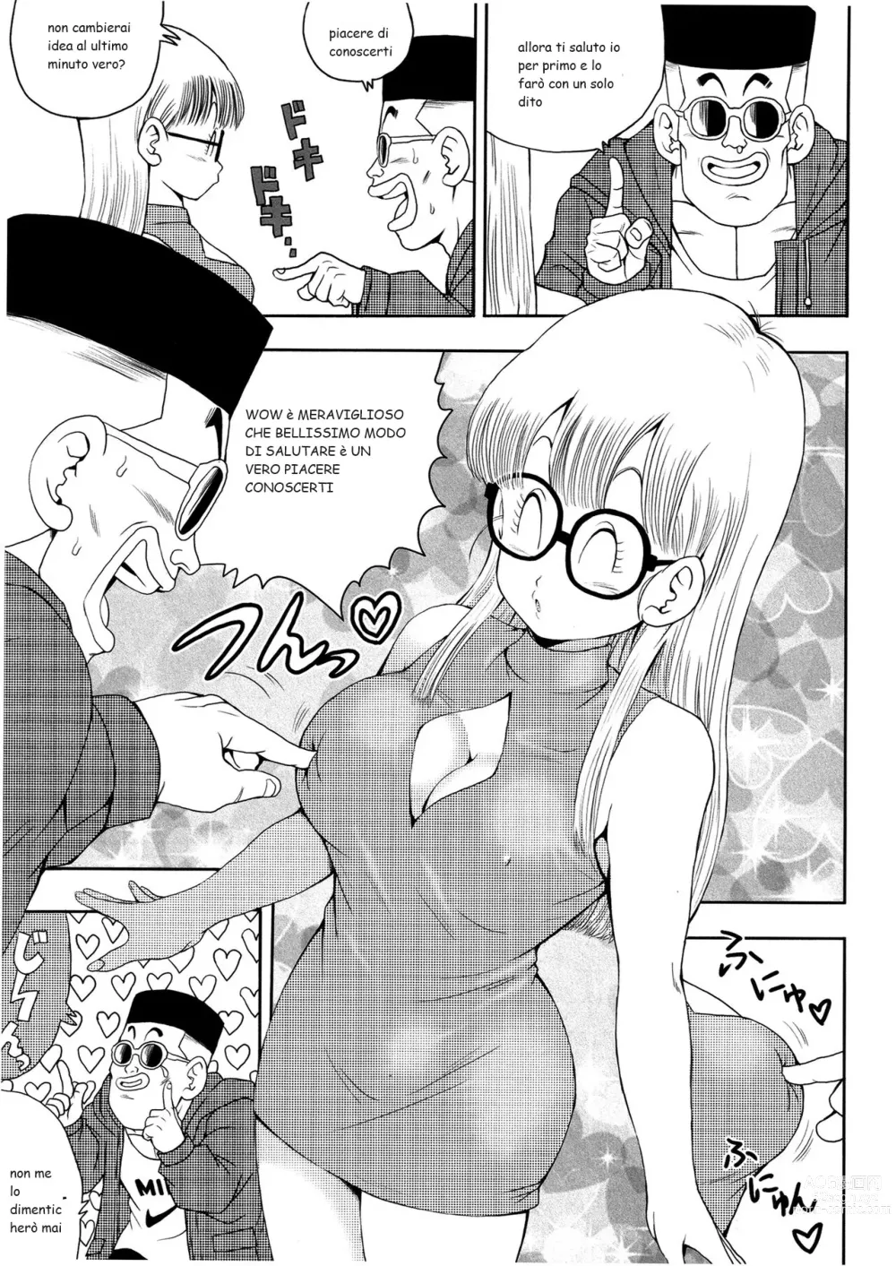 Page 10 of doujinshi la scoperta di arale