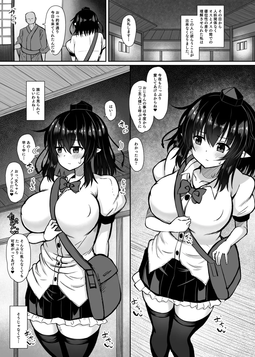 Page 15 of doujinshi Tengu Kisha no Yudan Shameimaru Aya Choukyou Roku