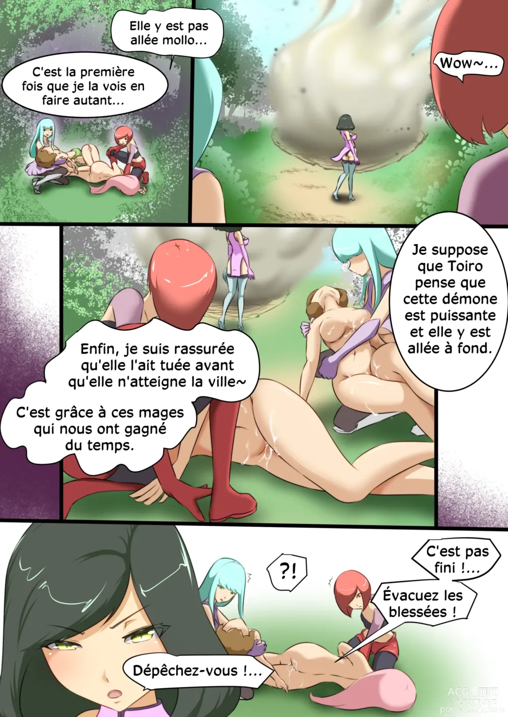 Page 19 of doujinshi L'héroïne se fait vaincre par une ennemie perverse 1