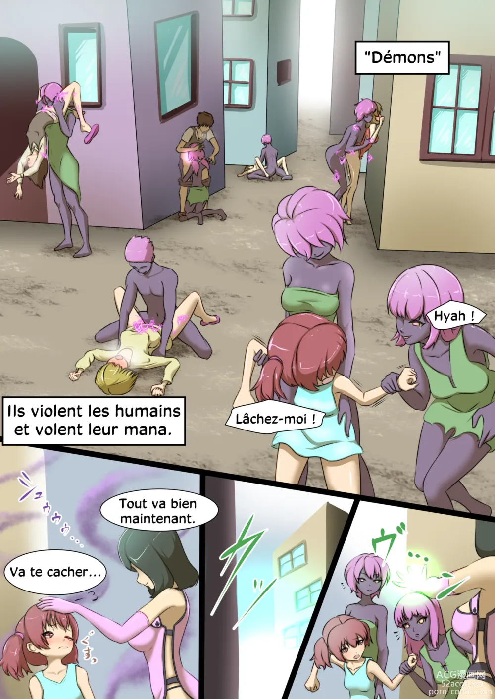 Page 3 of doujinshi L'héroïne se fait vaincre par une ennemie perverse 1