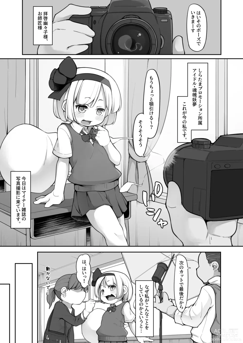 Page 3 of doujinshi Miyori no nai Shinjin Idol Youmu-chan wa Makura o Kotowarenai