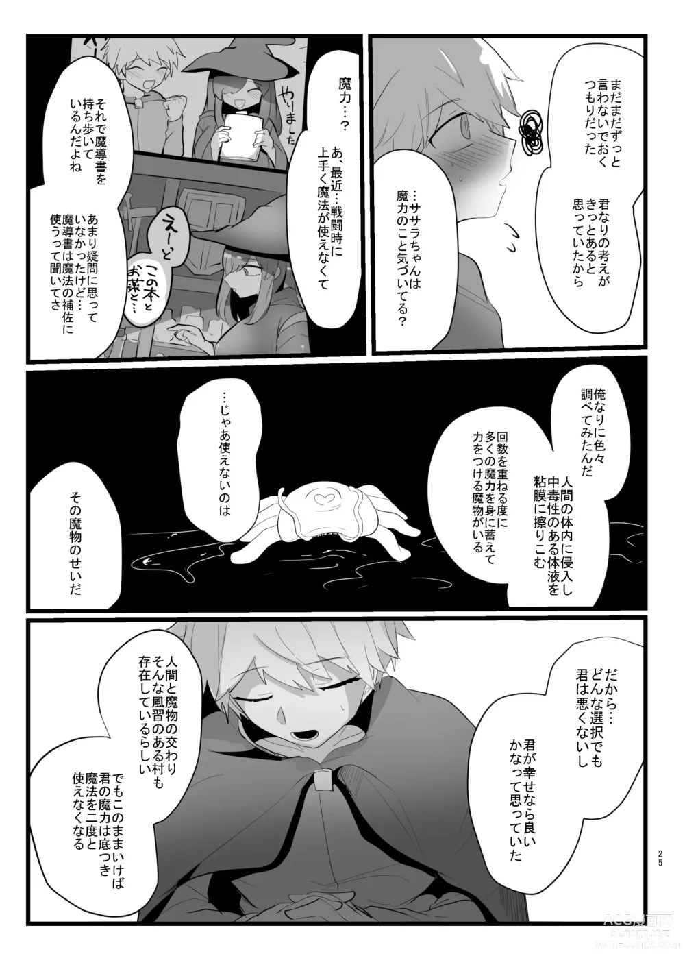 Page 25 of doujinshi Shokushu de Kairaku Ochi Nai Type no Junai Hon