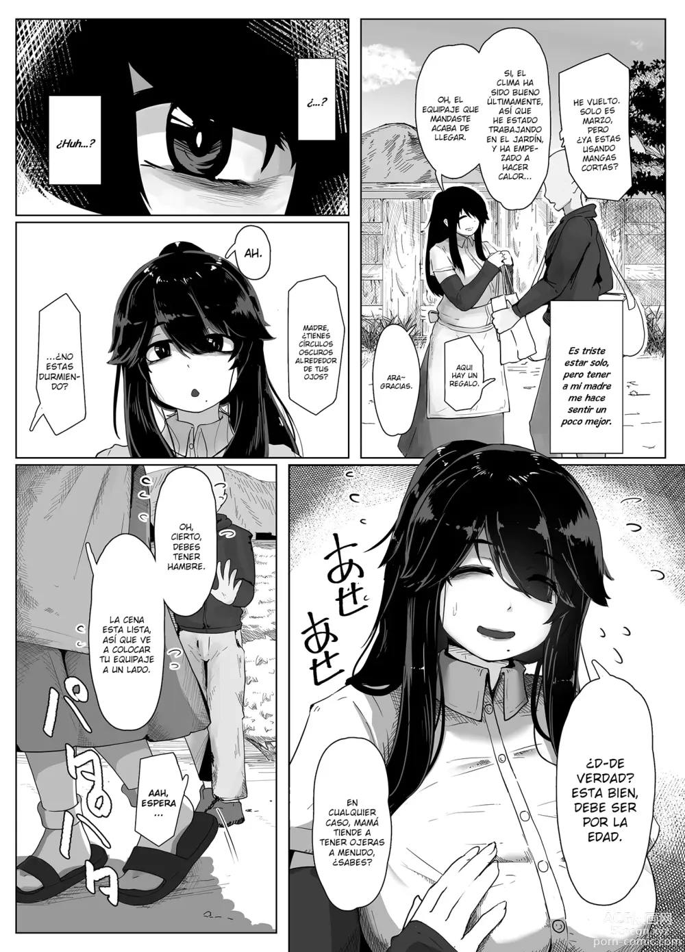 Page 5 of doujinshi Oyasumi, Okaa-san Dounyuu