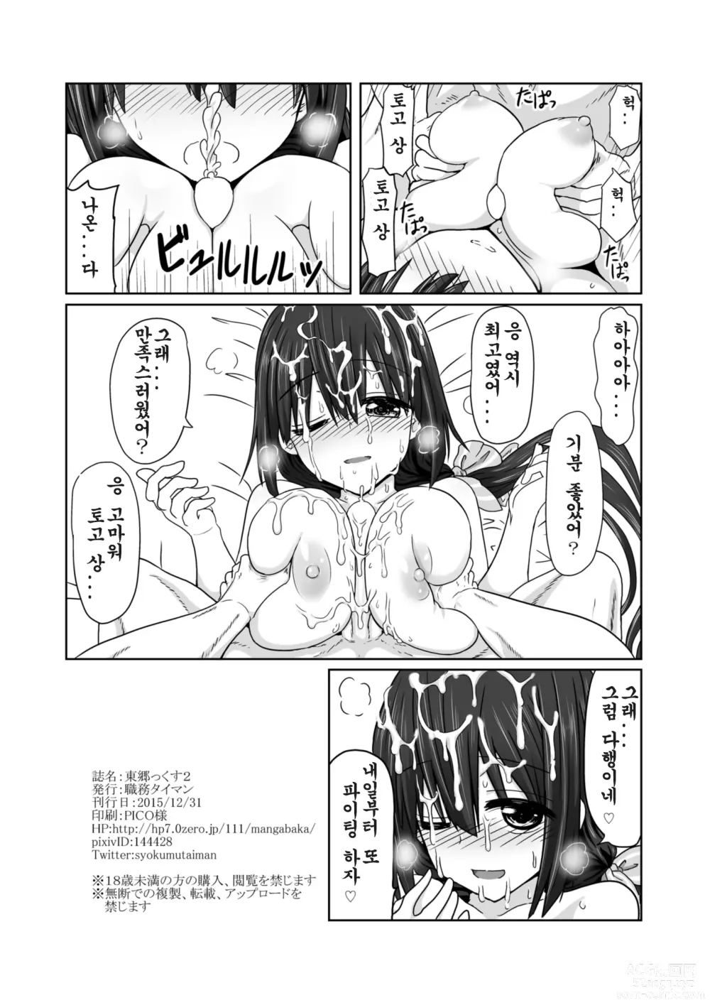 Page 22 of doujinshi Tougoux 2