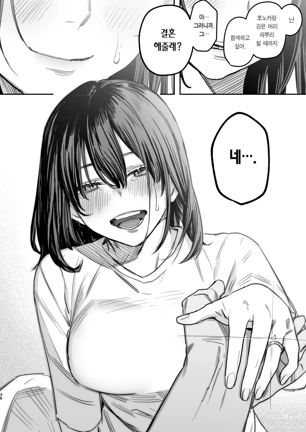 Page 35 of doujinshi 〇천 엔에 가슴 보여줘. -After-