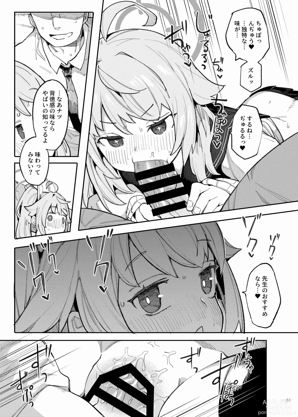 Page 53 of doujinshi BluArch Icha Love Ero Goudou Zetsurin Taisai