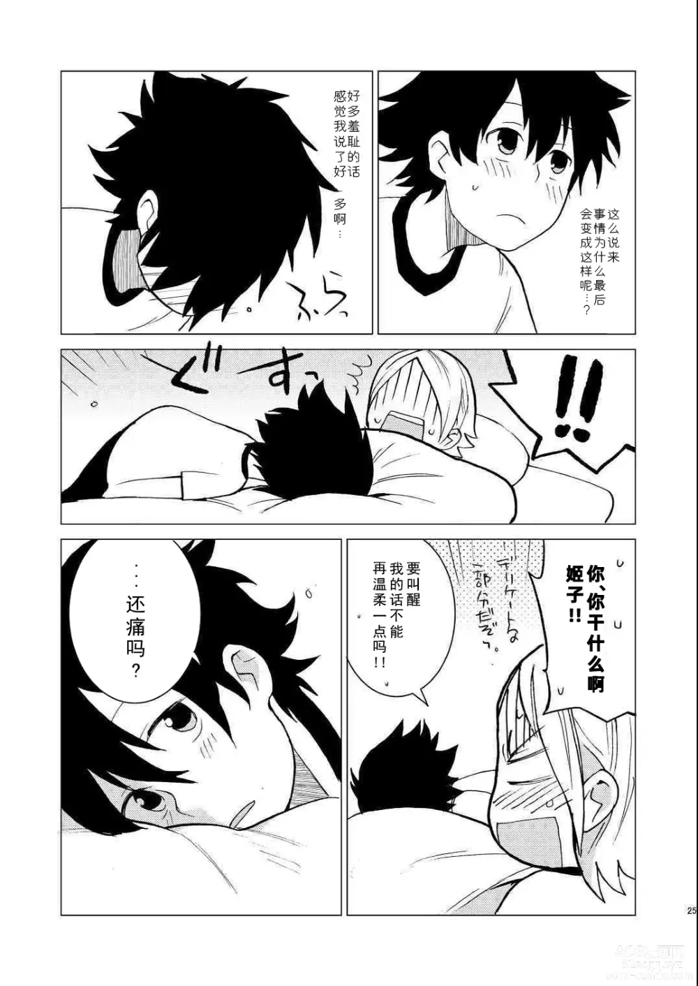 Page 25 of doujinshi Bossun to Himeko no Seikaku ga Irekawatte H na Koto ni Naru Hon