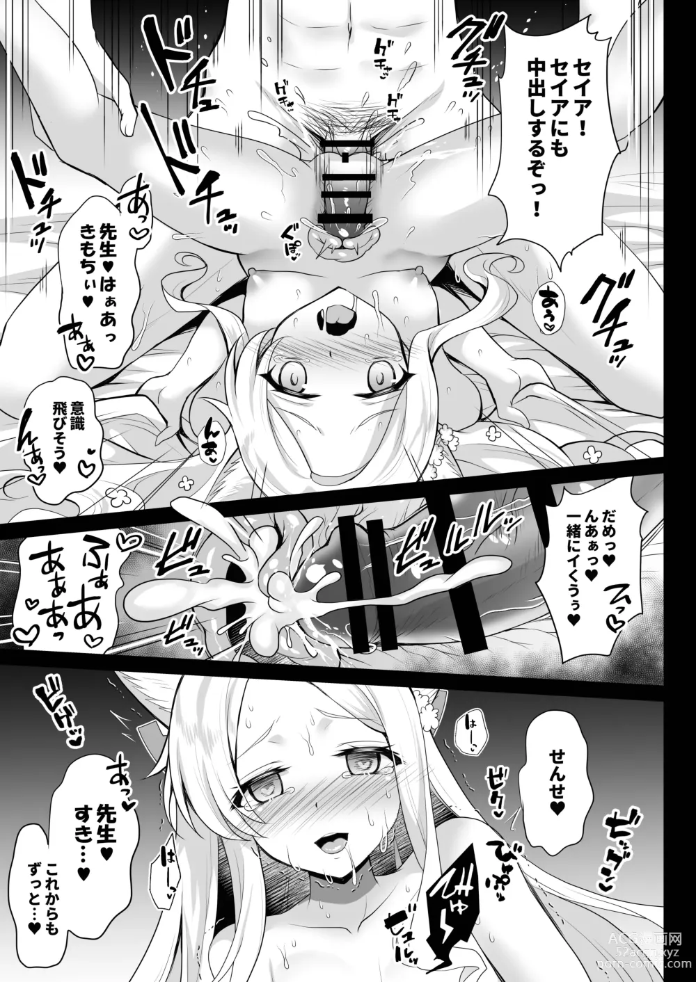 Page 18 of doujinshi Houkago Nakadashi Tea Party ～Himitsu no Harem Rankou no Party～