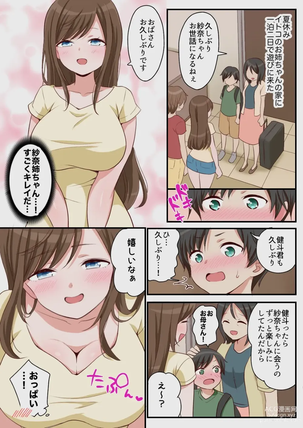 Page 2 of doujinshi Itoko no Onee-chan ni Ecchi na Massage o Sareru Hanashi