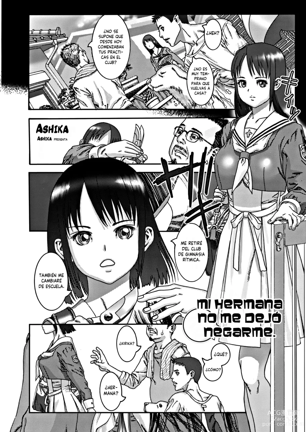 Page 1 of manga Mi hermana no me dejó decir que no