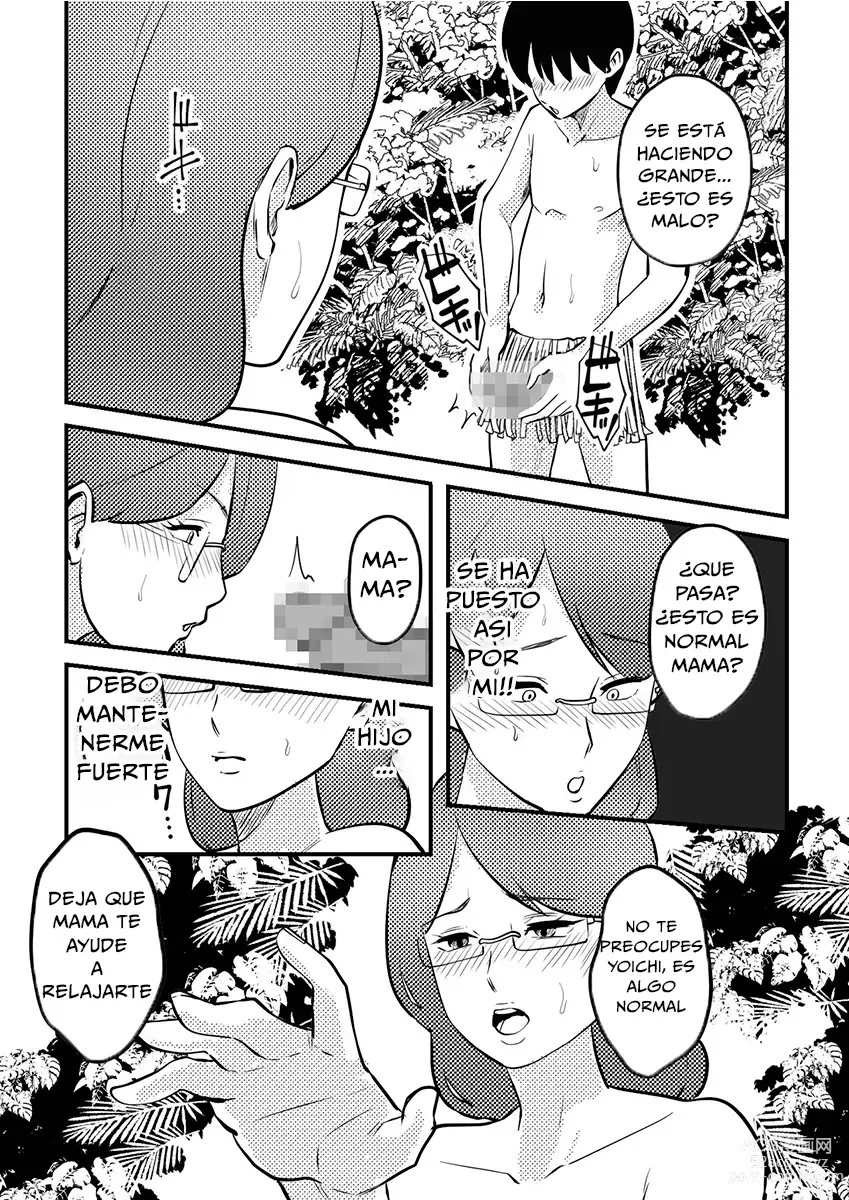 Page 6 of doujinshi Mama to Musuko ga Mujintou de Love Love Sex suru Hanashi