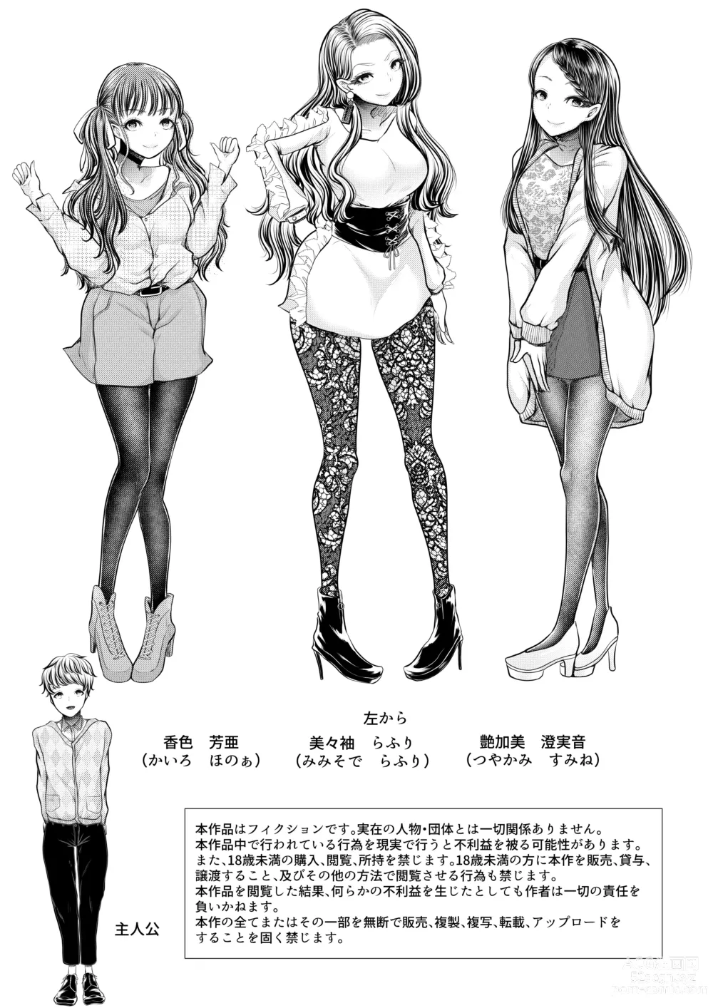 Page 2 of doujinshi Mitsugi Maso Otoshi Daisakusen! ~Fashion Circle no Shikin Choutatsuhou~