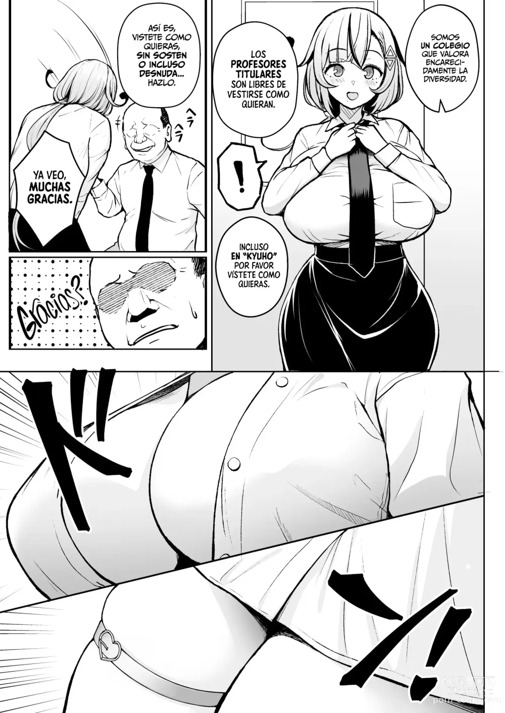 Page 6 of doujinshi kakitare-sensei es la Nueva Maestra del Grupo de 1er Año