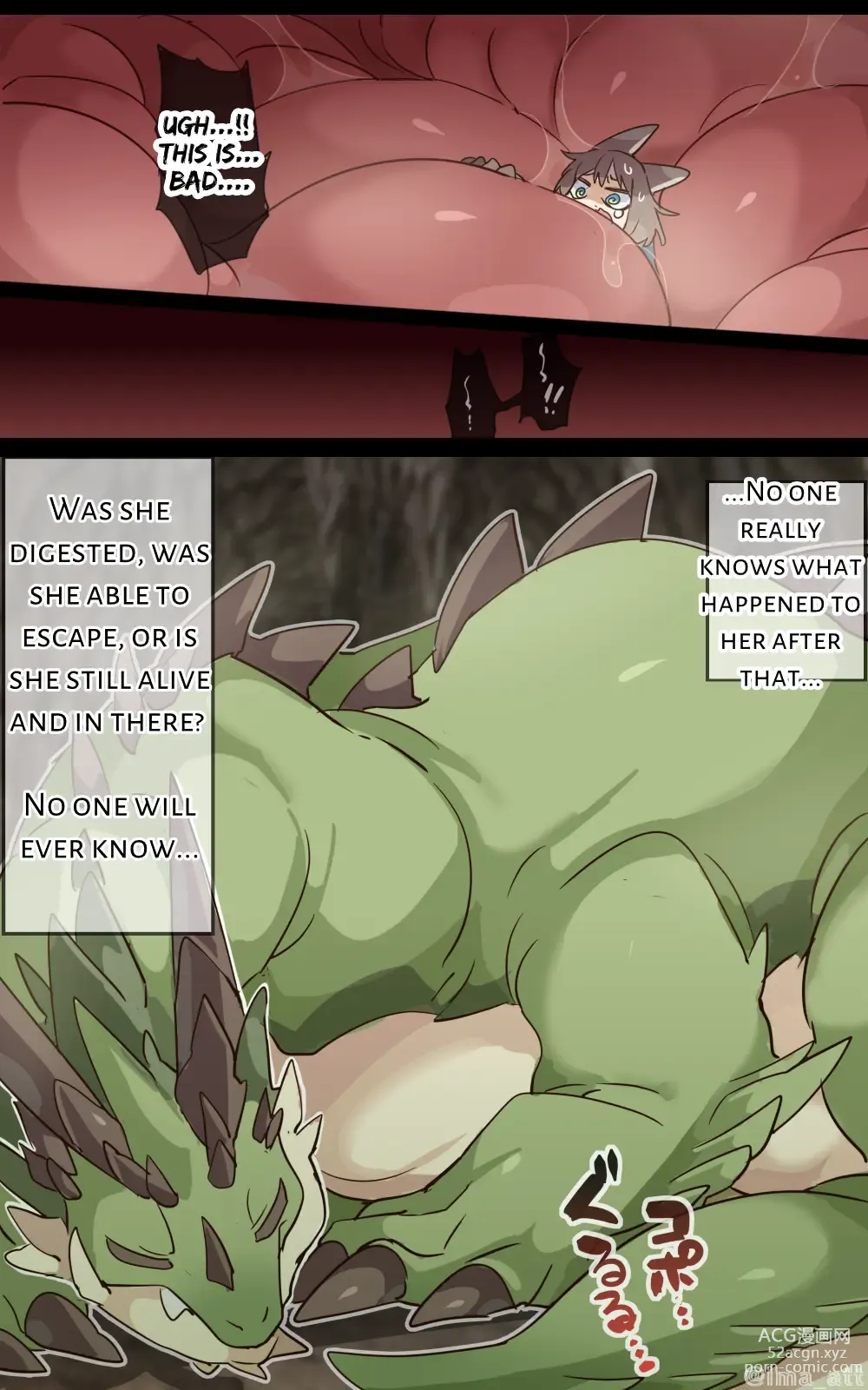 Page 7 of doujinshi Giant Dragon Unaware VORE