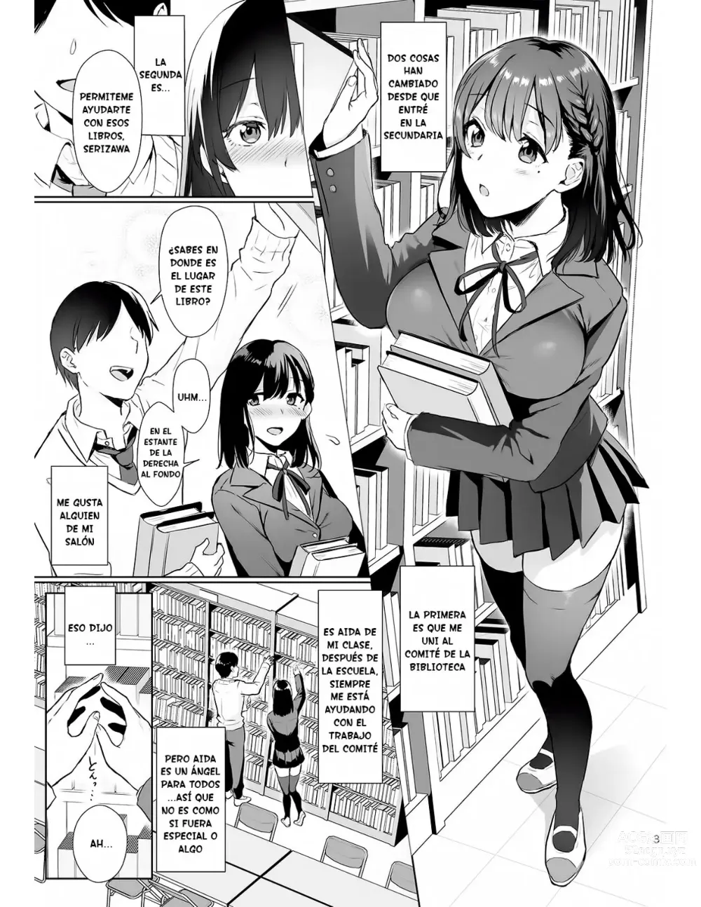 Page 2 of doujinshi Toshoshitsu no Kanojo ~Seiso na Kimi ga Ochiru made 1 -6