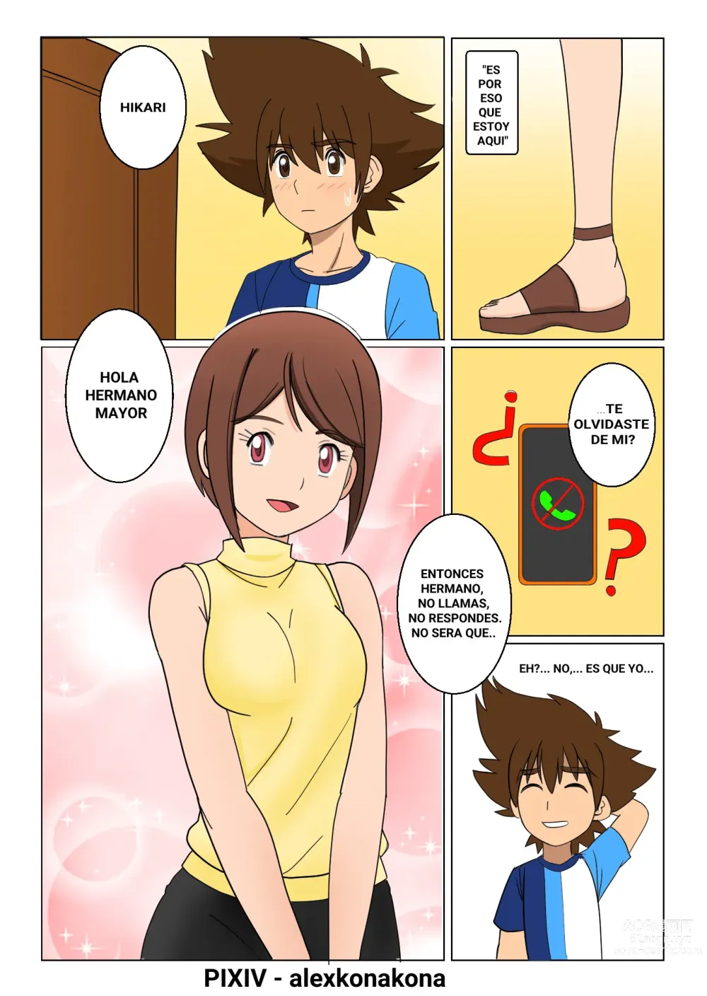 Page 3 of doujinshi HIKARI LIGTH OF COURAGE spanish