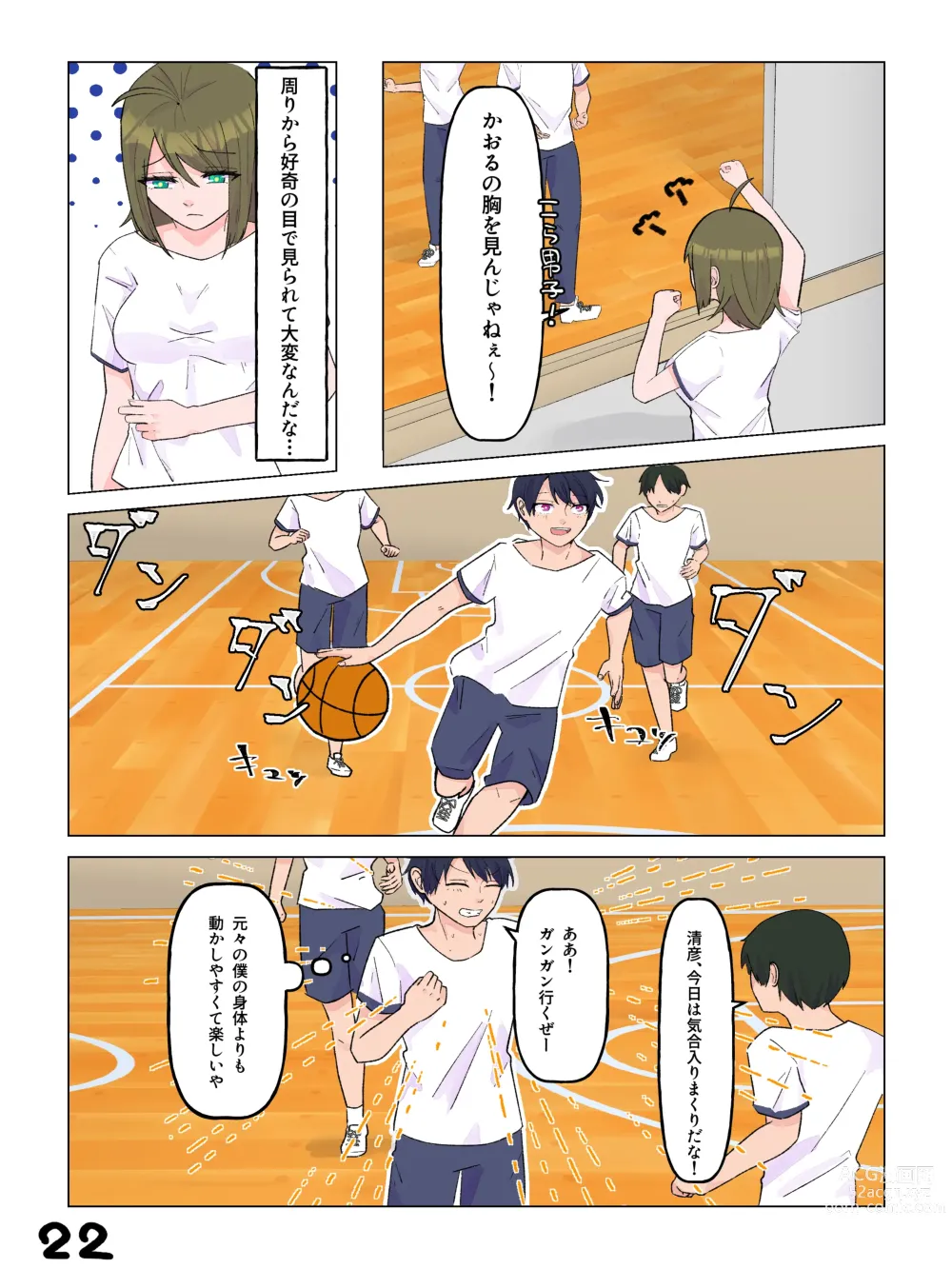 Page 23 of doujinshi Nyotaika Shita  Shinyuu to  Irekawatta Ore ♂