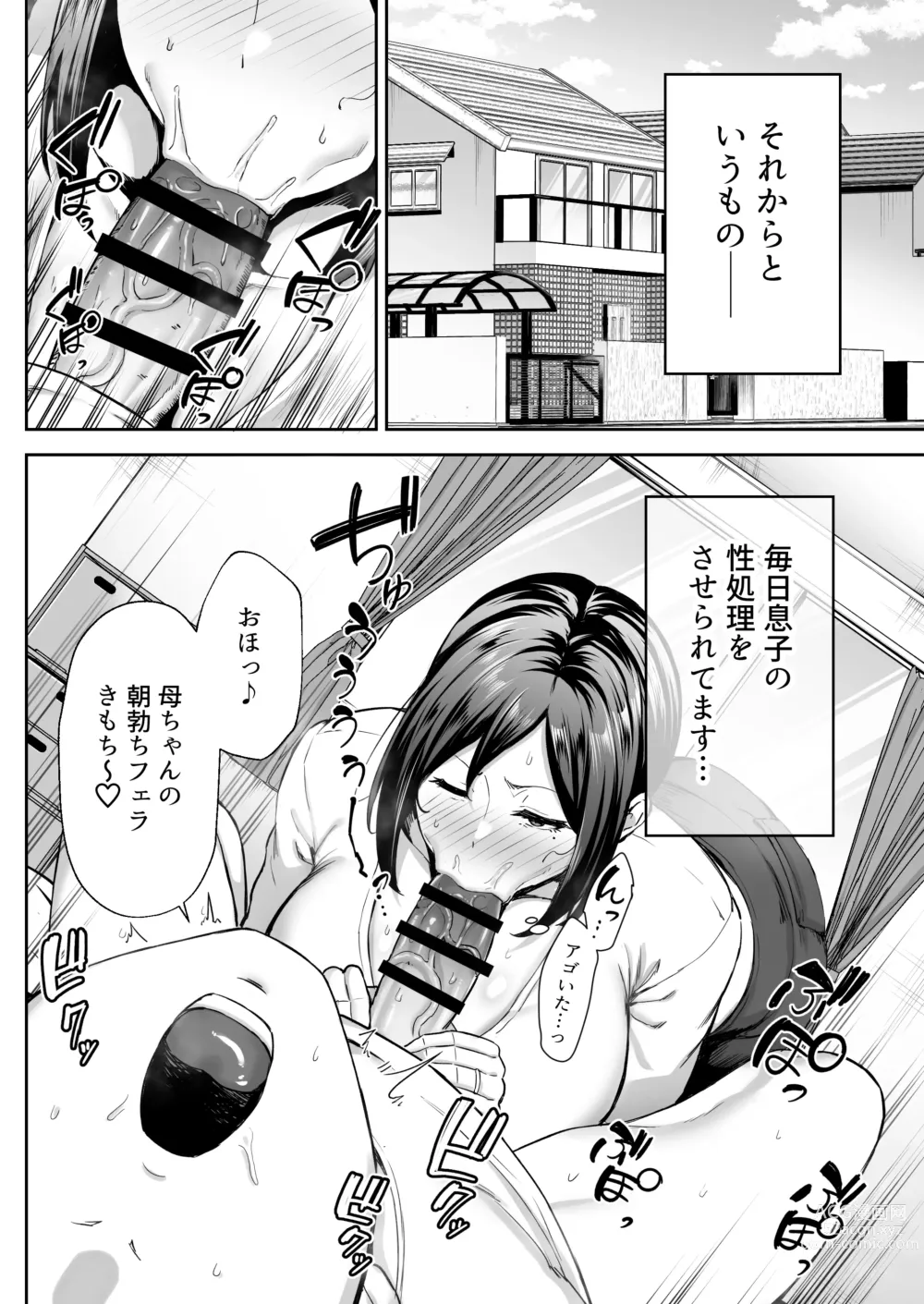 Page 17 of doujinshi The most intimate and erotic female Miyuki - Im a mother, but I'm having trouble with my monkey son