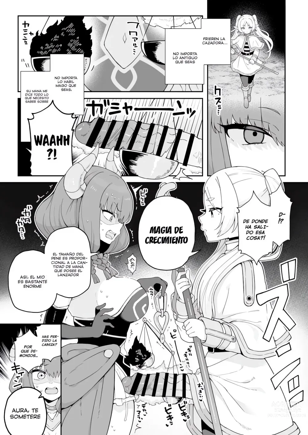 Page 2 of doujinshi Magia que hace crecer una polla gigante