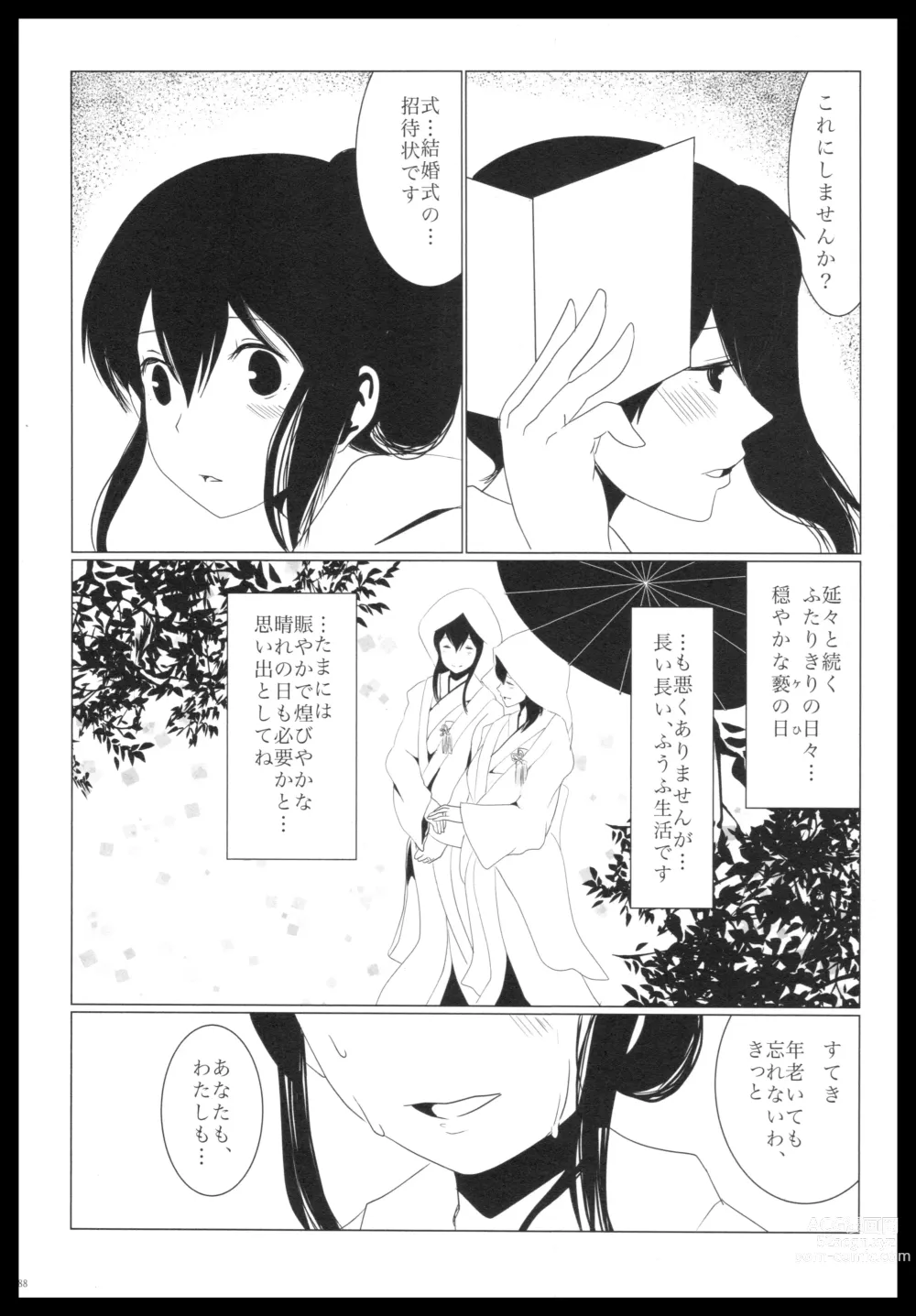 Page 187 of doujinshi Akagi x Kaga Shinkon Shoya Anthology - 1st bite ~Hokori no Chigiri~