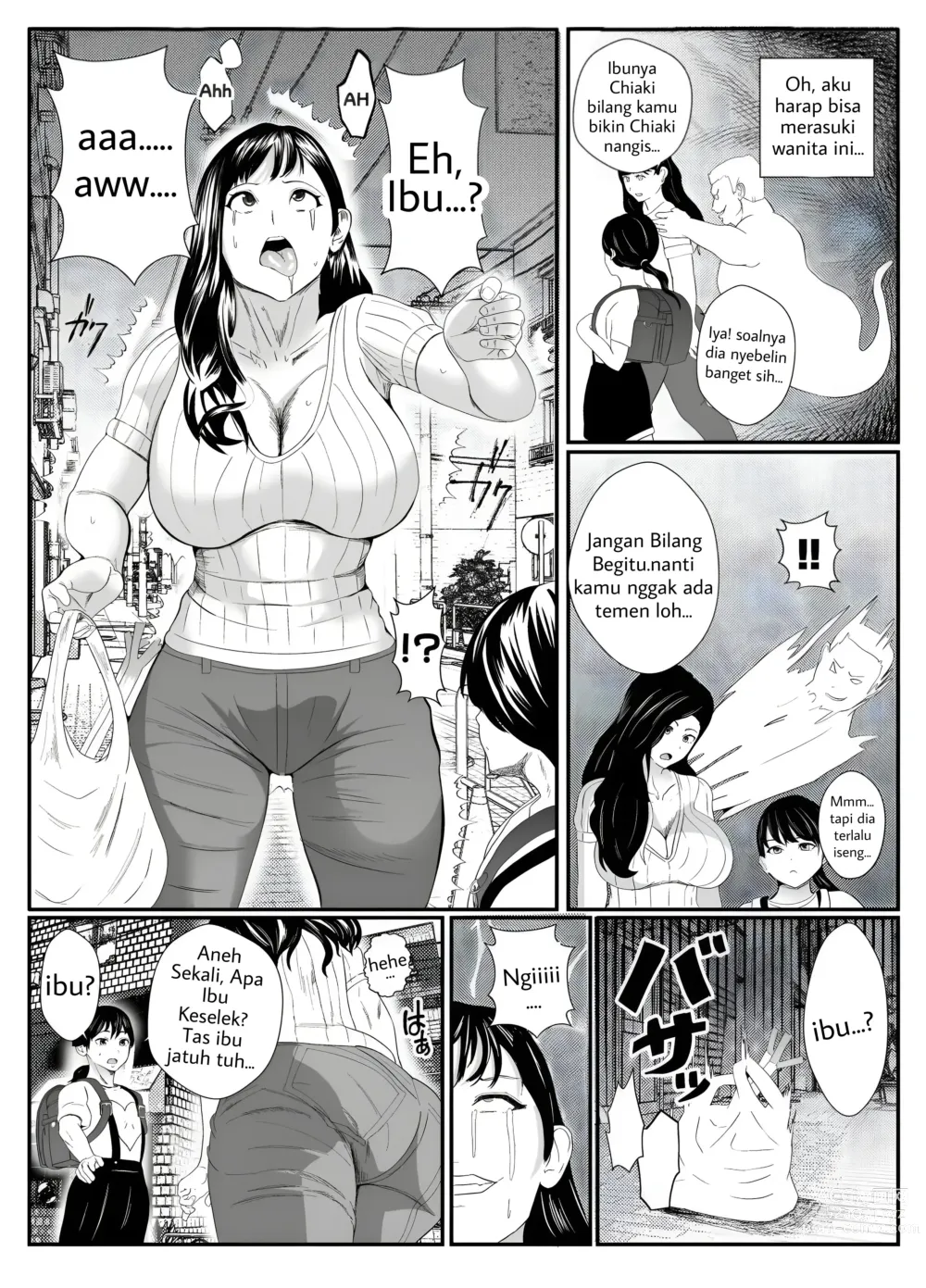 Page 4 of doujinshi Yuurei Ni Nottorare Osoto De Ikenai Koto O Hajimeta Okaa-San