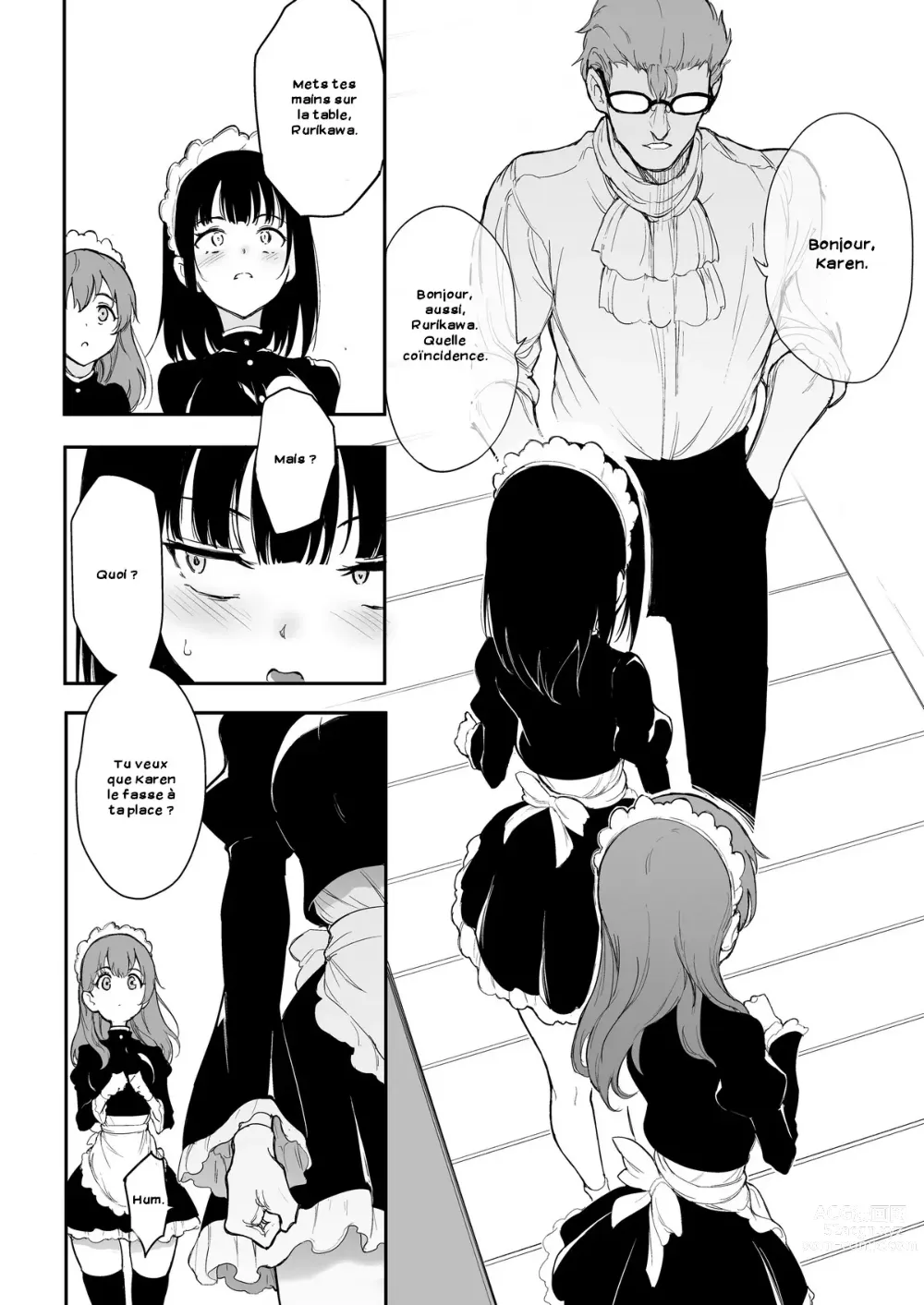 Page 12 of doujinshi Maid Kyouiku. 3 -Botsuraku Kizoku Rurikawa Tsubaki-